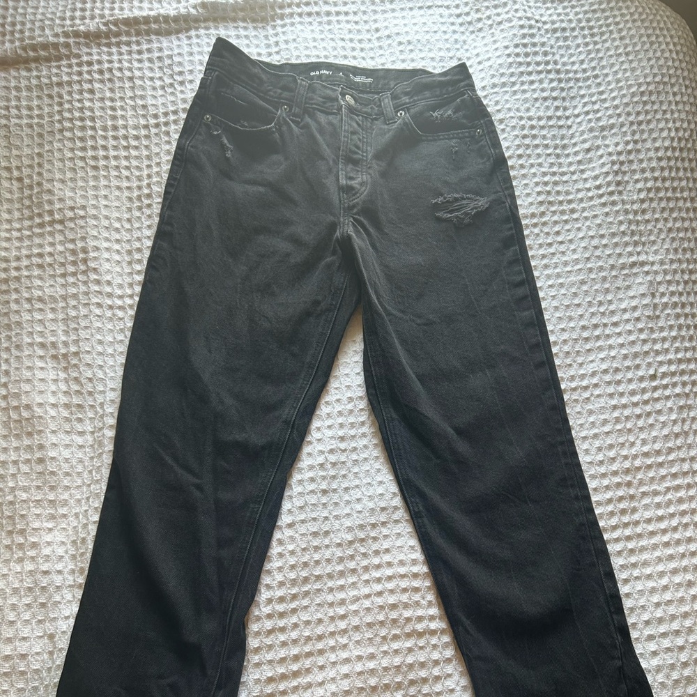 Old Navy Black Straight Leg Jeans